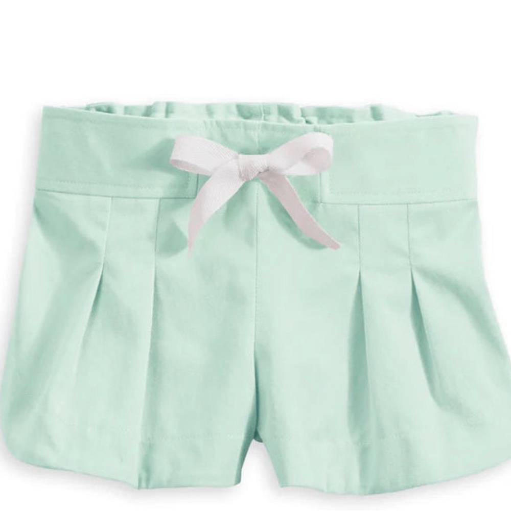 Bella Bliss Coral and Mint Shorts with White Ties